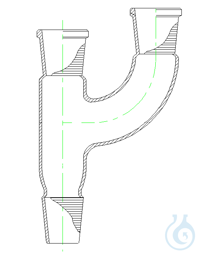 Destillatieopzet, Y-model, 3x NS29, vlg tekening
